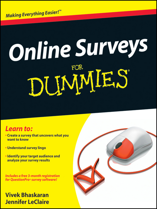 Title details for Online Surveys For Dummies by Vivek Bhaskaran - Available